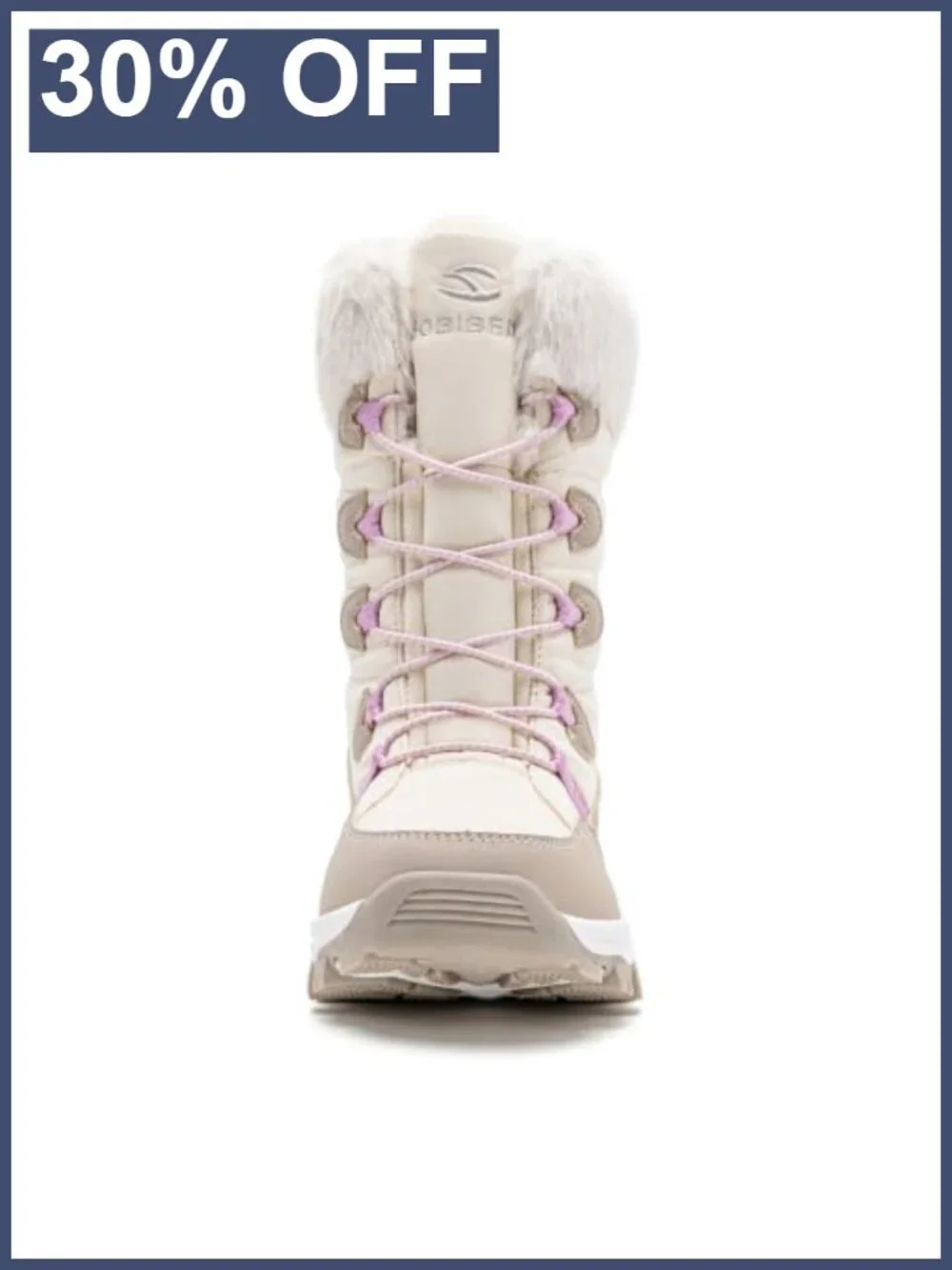 Kids Waterproof Snow Boots Faux Fur Lined Winter Pull-On